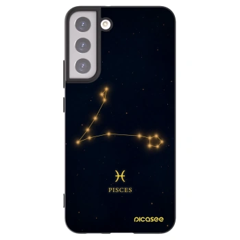 Picasee silikonowe czarne etui na Samsung Galaxy S22+ 5G - PISCES