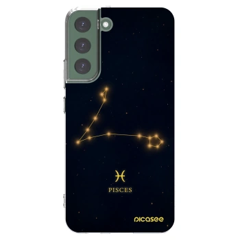 Picasee silikonowe przeźroczyste etui na Samsung Galaxy S22+ 5G - PISCES