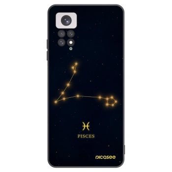 Picasee silikonowe czarne etui na Xiaomi Redmi Note 11 - PISCES