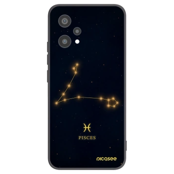 Picasee silikonowe czarne etui na Realme 9 Pro 5G - PISCES