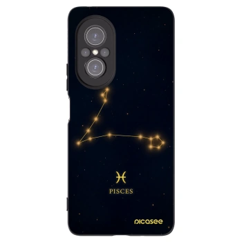 Picasee silikonowe czarne etui na Huawei Nova 9 SE - PISCES