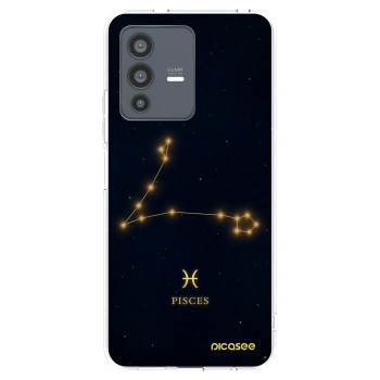 Picasee silikonowe przeźroczyste etui na Vivo V23 5G - PISCES