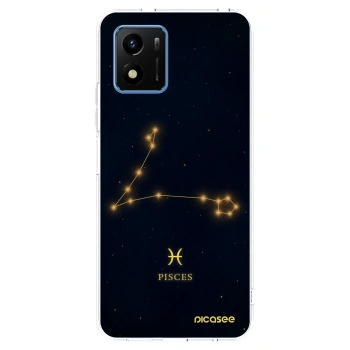 Picasee silikonowe przeźroczyste etui na Vivo Y01 - PISCES