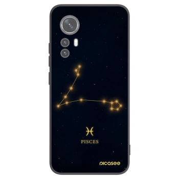 Picasee silikonowe czarne etui na Xiaomi 12X - PISCES