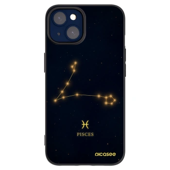 Picasee silikonowe czarne etui na Apple iPhone 14 - PISCES