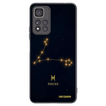 Picasee silikonowe czarne etui na Xiaomi Redmi Note 11 Pro+ 5G - PISCES