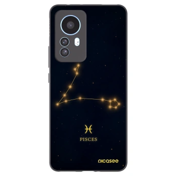 Picasee silikonowe czarne etui na Xiaomi 12T Pro - PISCES
