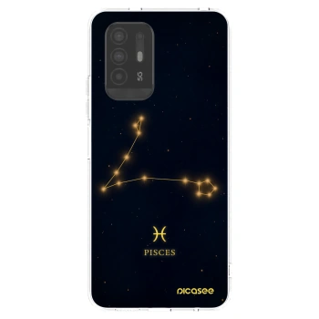 Picasee silikonowe przeźroczyste etui na OPPO A94 5G - PISCES