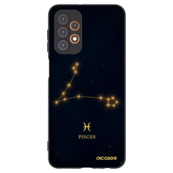 Picasee silikonowe czarne etui na Samsung Galaxy A23 A236B 5G - PISCES