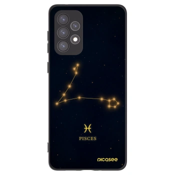 Picasee silikonowe czarne etui na Samsung Galaxy A73 5G - PISCES
