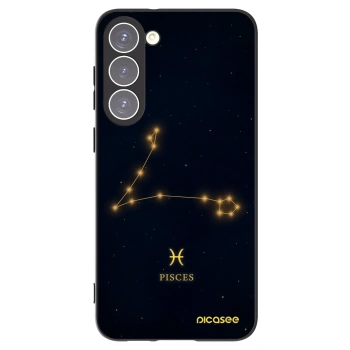 Picasee silikonowe czarne etui na Samsung Galaxy S23+ 5G - PISCES