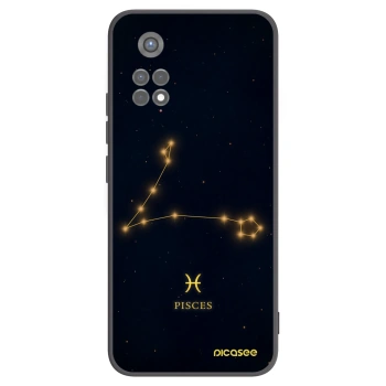 Picasee silikonowe czarne etui na Xiaomi Redmi Note 11S 5G - PISCES