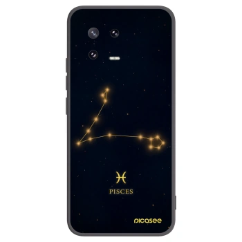 Picasee silikonowe czarne etui na Xiaomi 13 Pro - PISCES