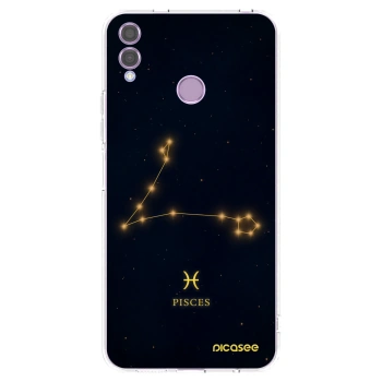 Picasee silikonowe przeźroczyste etui na Honor 8X - PISCES