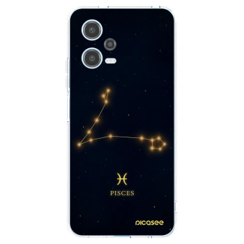 Picasee silikonowe przeźroczyste etui na Xiaomi Redmi Note 12 5G - PISCES