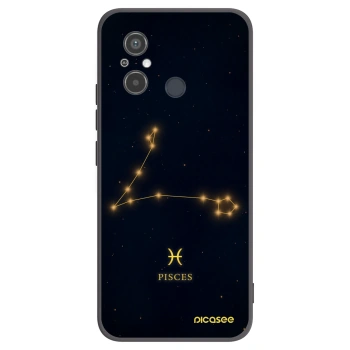 Picasee silikonowe czarne etui na Xiaomi Redmi 12C - PISCES