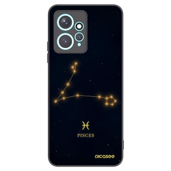 Picasee silikonowe czarne etui na Xiaomi Redmi Note 12 4G - PISCES