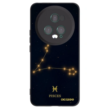 Picasee silikonowe czarne etui na Honor Magic5 Pro - PISCES