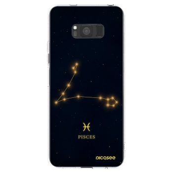 Picasee silikonowe przeźroczyste etui na Samsung Galaxy S8 G950F - PISCES