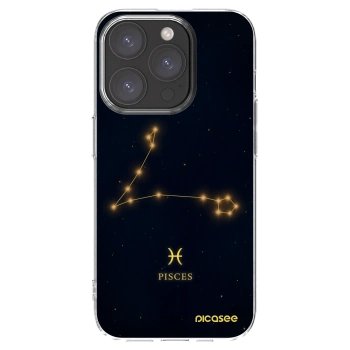 Picasee silikonowe przeźroczyste etui na Apple iPhone 15 Pro - PISCES