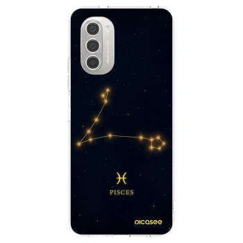 Picasee silikonowe przeźroczyste etui na Motorola Moto G51 - PISCES