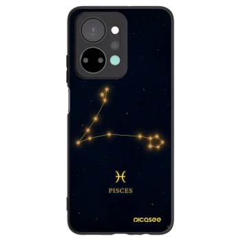 Picasee silikonowe czarne etui na Honor X7a - PISCES