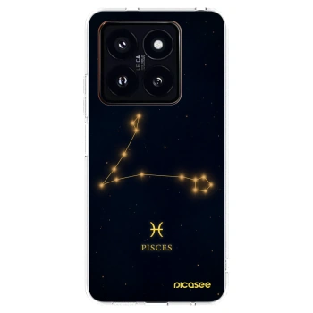 Picasee silikonowe przeźroczyste etui na Xiaomi 14 Pro - PISCES