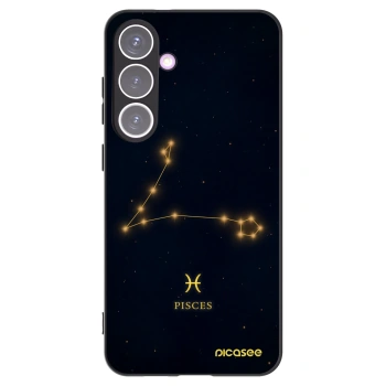 Picasee silikonowe czarne etui na Samsung Galaxy S24+ S926B 5G - PISCES