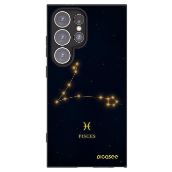 Picasee silikonowe czarne etui na Samsung Galaxy S24 Ultra S928B 5G - PISCES