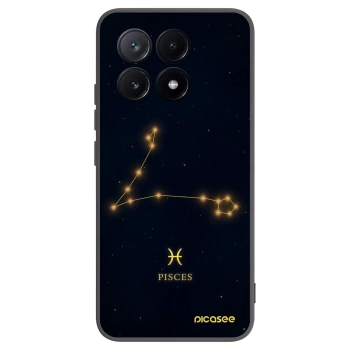 Picasee silikonowe czarne etui na Xiaomi Poco X6 Pro - PISCES