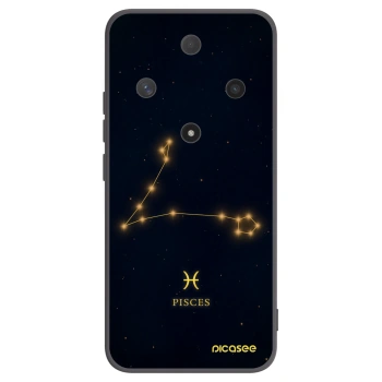 Picasee silikonowe czarne etui na Honor Magic6 Lite 5G - PISCES