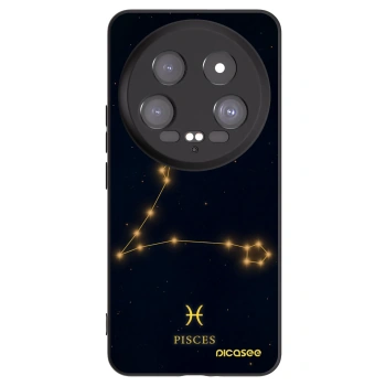 Picasee silikonowe czarne etui na Xiaomi 14 Ultra - PISCES