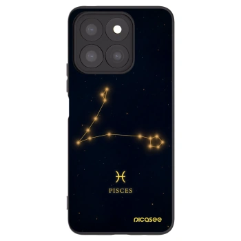 Picasee silikonowe czarne etui na Honor X8b - PISCES