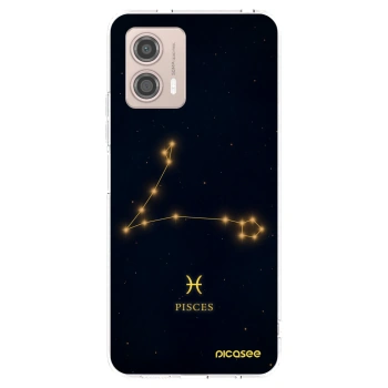 Picasee silikonowe przeźroczyste etui na Motorola Moto G53 5G - PISCES