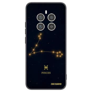 Picasee silikonowe czarne etui na Realme 12 Pro 5G - PISCES