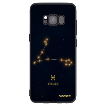 Picasee silikonowe czarne etui na Samsung Galaxy S8 G950F - PISCES
