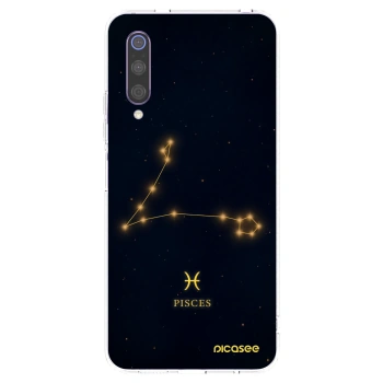Picasee silikonowe przeźroczyste etui na Xiaomi Mi 9 - PISCES