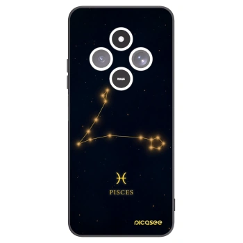 Picasee silikonowe czarne etui na Xiaomi Redmi 14C - PISCES