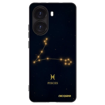 Picasee silikonowe czarne etui na Xiaomi Poco X7 Pro 5G - PISCES