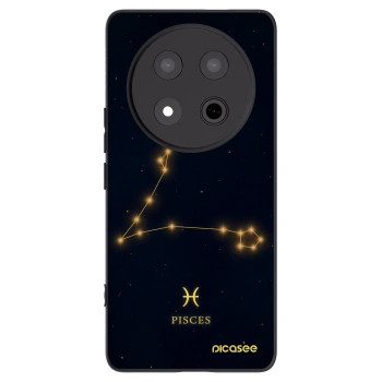 Picasee silikonowe czarne etui na Honor Magic7 Lite 5G - PISCES