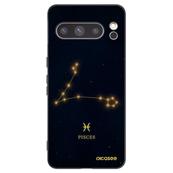 Picasee silikonowe czarne etui na Google Pixel 8 Pro - PISCES