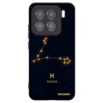 Picasee silikonowe czarne etui na Xiaomi 15 - PISCES