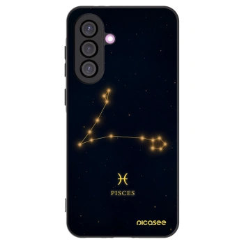 Picasee silikonowe czarne etui na Samsung Galaxy A36 5G - PISCES