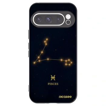 Picasee silikonowe czarne etui na Google Pixel 9 Pro - PISCES
