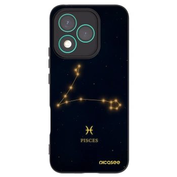 Picasee silikonowe czarne etui na Honor 400 Lite 5G - PISCES