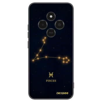 Picasee silikonowe czarne etui na Xiaomi Poco C75 - PISCES