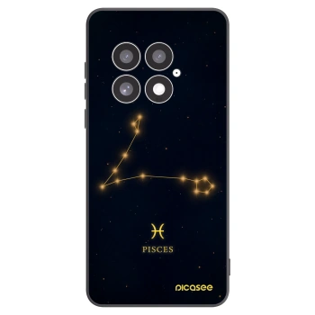 Picasee silikonowe czarne etui na OnePlus 13 5G - PISCES