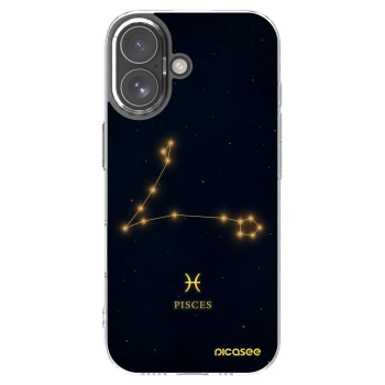 Picasee silikonowe przeźroczyste etui na Apple iPhone 17 - PISCES