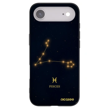 Picasee silikonowe czarne etui na Apple iPhone Air - PISCES