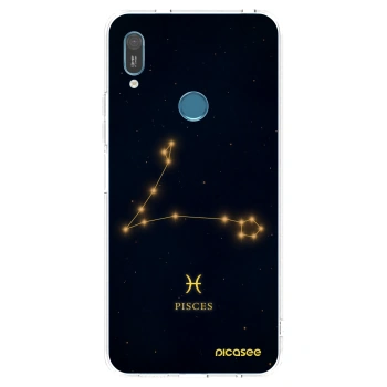 Picasee silikonowe przeźroczyste etui na Huawei Y6 2019 - PISCES